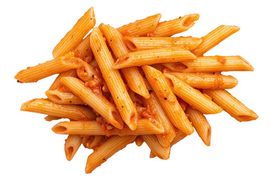 Delicious penne pasta with a savory tomato sauce.