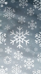 Soft Blue Winter Snowflake Pattern - Festive Background Holiday Marketing, Christmas Cards, New Year Celebrations