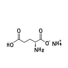 chemical structure of Monoammonium glutamate.png