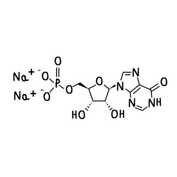 chemical structure of Disodium Inosinate.svg