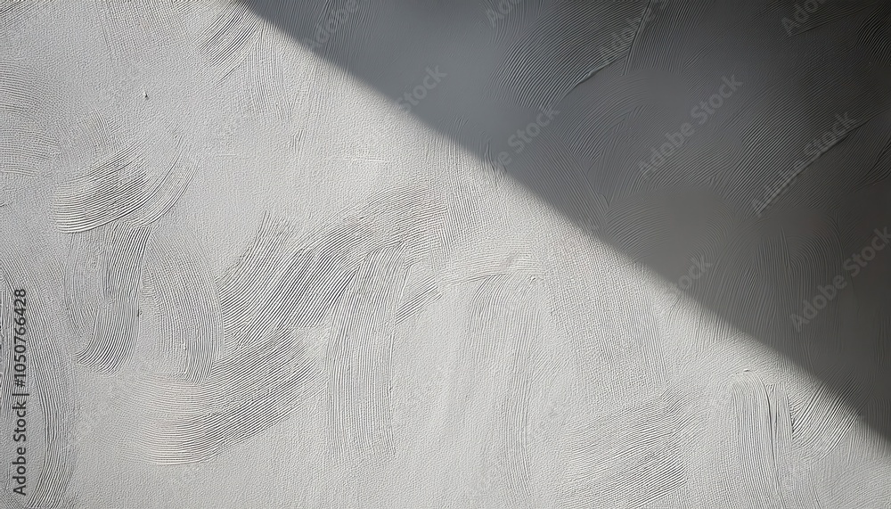 Poster textured plaster wall with soft diagonal light shadow. minimalist stucco surface background for inte