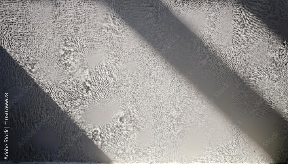 Poster textured plaster wall with soft diagonal light shadow. minimalist stucco surface background for inte