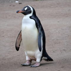 Obraz premium penguin on the beach
