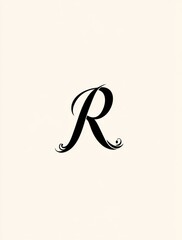 Obraz premium Minimalist logo design featuring the letter 