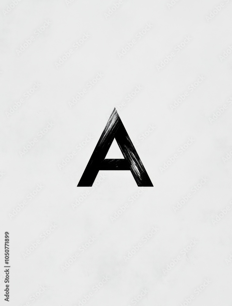 Poster minimalist logo design featuring the letter 