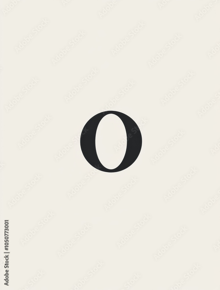 Poster minimalist logo design featuring the letter 