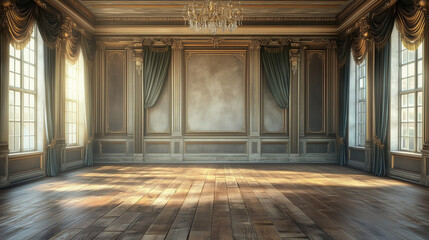 Victorian Ballroom Theatre Stage Scene