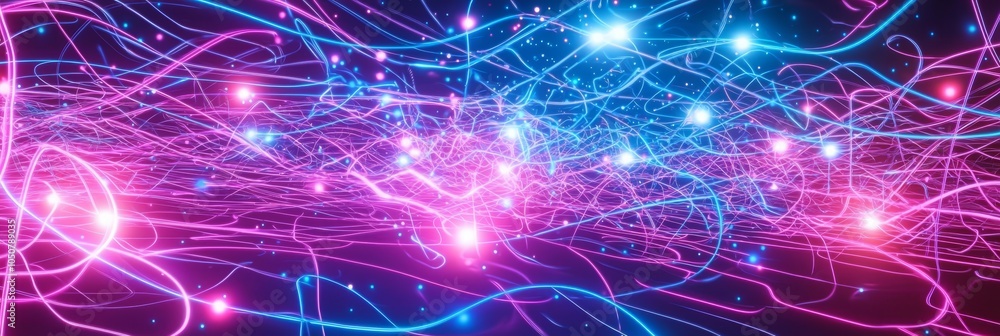 Aufkleber this mockup background features a 3d abstract technology neon fast speed light background, an empty 
