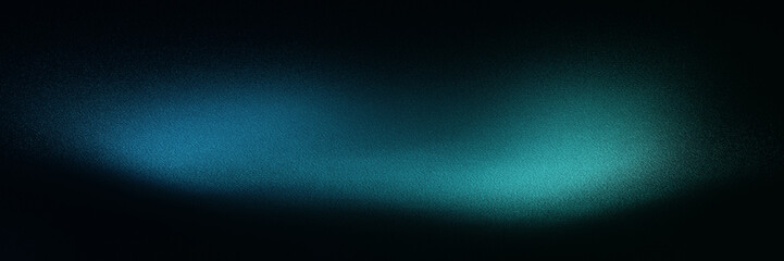 Black dark blue green teal mint turquoise abstract modern background. Color gradient ombre. Noise...