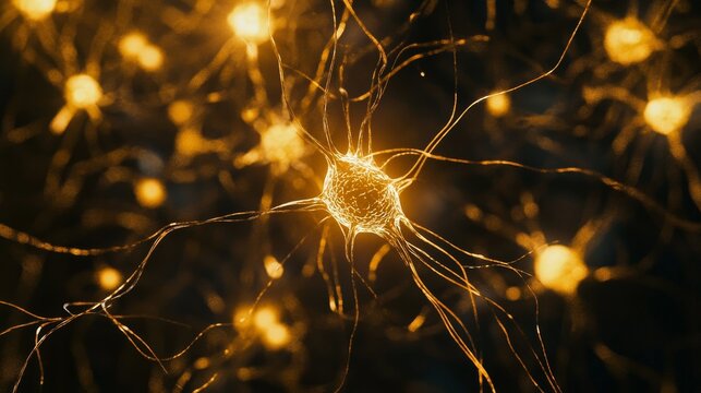 A labyrinth of interconnected neurons firing in a brain, Signifying the complexity and diversity of human thought, photography style