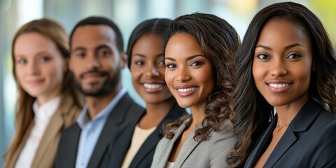 Fototapeta premium Diverse business group working together, Generative AI