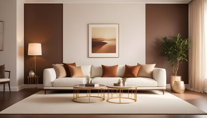 Photo interior modern design room 3d illustration
