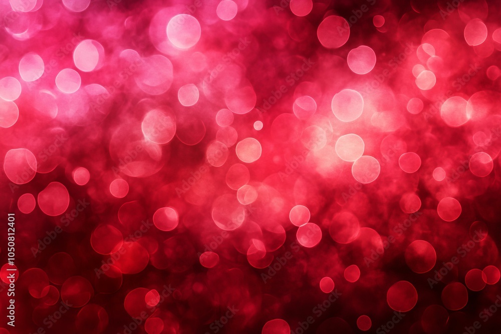 Poster abstract red and pink background with overlapping circles creating a vibrant and dynamic visual effe