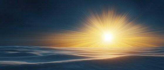 Fototapeta premium Radiant sun, illuminating paths, symbolizing wisdom and direction, dreamy backdrop, vibrant 3D animation.