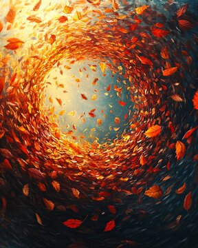 autumn leaves vortex