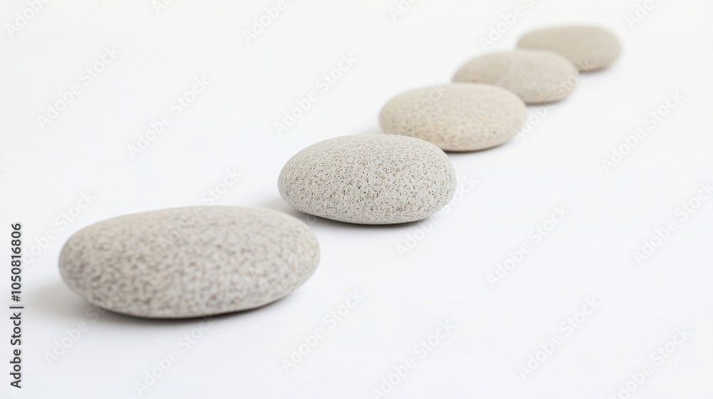 Aufkleber a meaningful visual of equal opportunity, showing a series of stepping stones of different sizes lea