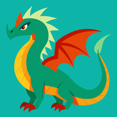 vector illustration of dragon
