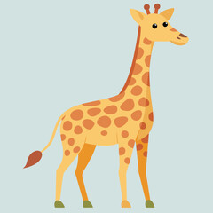 Obraz premium giraffe cartoon isolated on white