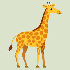 Fototapeta premium giraffe cartoon illustration