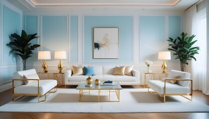 Photo interior modern design room 3d illustration
