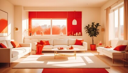 Photo interior modern design room 3d illustration

