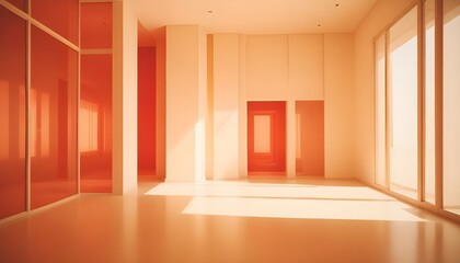 Photo interior modern design room 3d illustration
