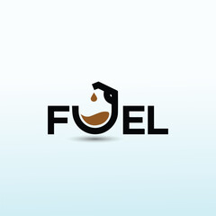 fuel coffee shop logo design idea