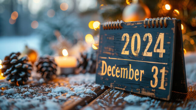 Calendar showing the last day of this year (December 31)