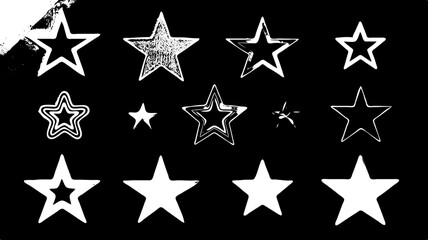 Obraz premium black and white stars
