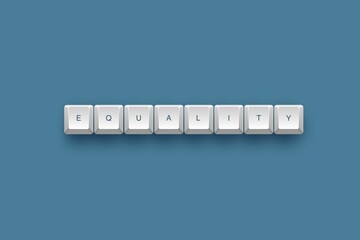 Equality spelled with keyboard keys.