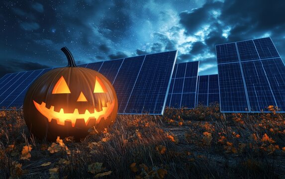 halloween solar panel 