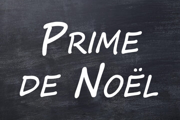 Fototapeta premium Prime de Noël tableau noir