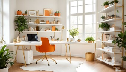 Photo interior modern design room 3d illustration
