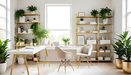 Photo interior modern design room 3d illustration
