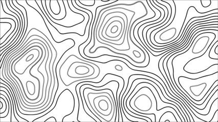 Topography vector background, banner. Imitation of a geographical map, contour lines. Modern design with topographic wavy pattern design.paper texture Imitation of a geographical map shades