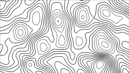 Fototapeta premium Topography vector background, banner. Imitation of a geographical map, contour lines. Modern design with topographic wavy pattern design.paper texture Imitation of a geographical map shades