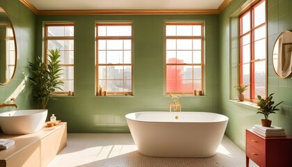 Photo interior modern design room 3d illustration
