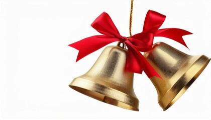 christmas bells isolated on white