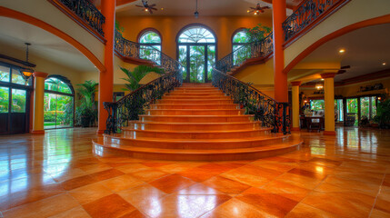 Stairway in a palace or rich apartment