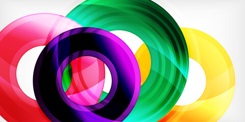 Circles, round elements, ring shapes premium background. Vector Illustration For Wallpaper, Banner, Background, Card, Book Illustration, landing page