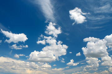 Clouds in the blue sky