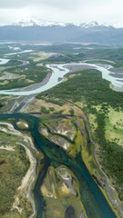 Serrano and Gray river, Torres del Paine