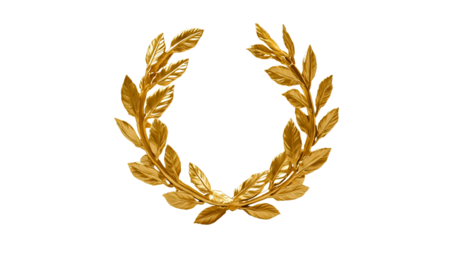 A golden laurel made of pure gold, worn by prominent Romans and emperors, this golden laurel is a grand golden crown.