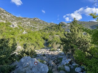 Mountaineering trails on Velebit and in Paklenica National Park (Starigrad, Croatia) -...