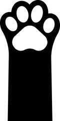 Paw pads icon in flat style.