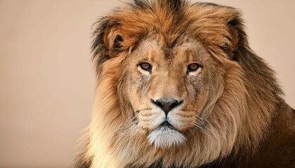 portrait of a lion