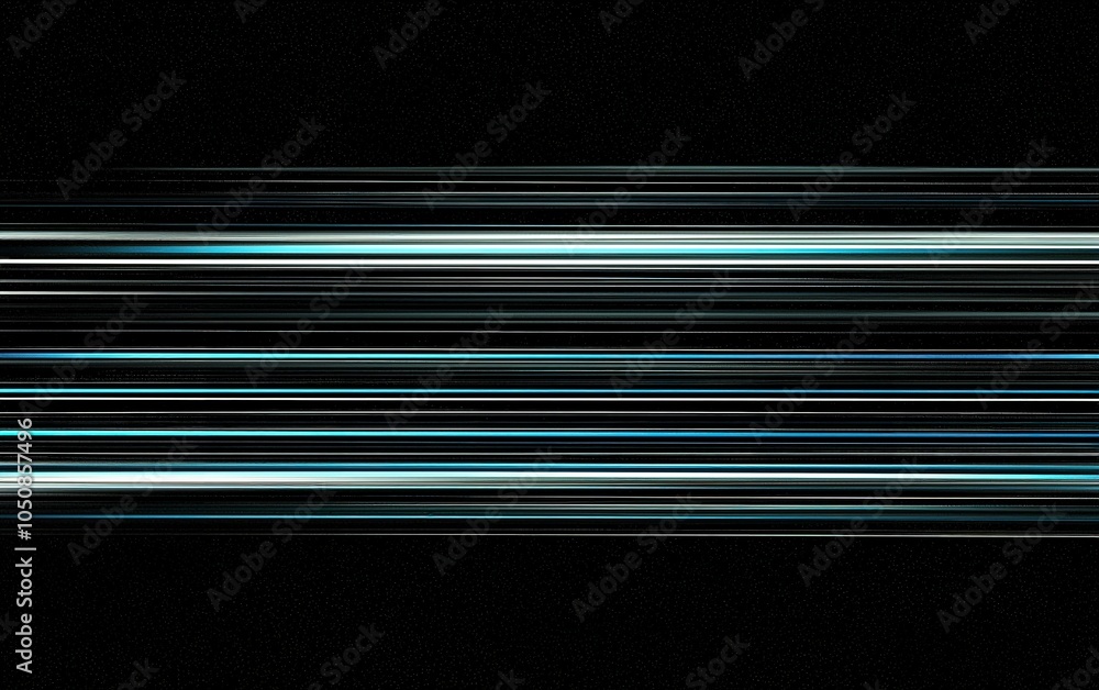 Poster abstract light streaks create a dynamic visual effect against a dark background, emphasizing movemen