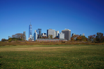 Manhattan seen from Governors Island.