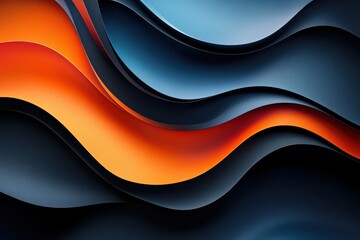 Fototapeta premium Abstract Blue and Orange Gradient Wallpaper.