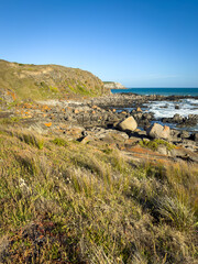 View along the coastline toward King Head on the Fleurieu Peninsula in South Australia